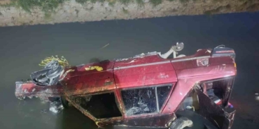 Edremit’te otomobil dereye uçtu, 1 kişi yaralandı