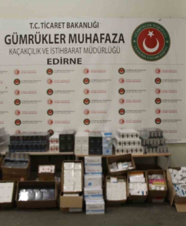 Kapıkule’de milyonlarca liralık kaçak eşya ele geçirildi