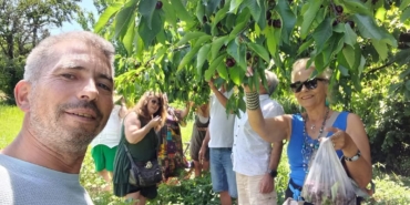 Çanakkale’yi turistlere tanıtmak için bahçelerinden meyve ikram ediyor