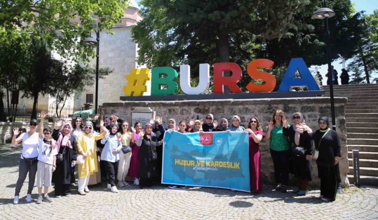 Van’dan gelen şehit ve gezi yakınları Bursa’ya hayran kaldı