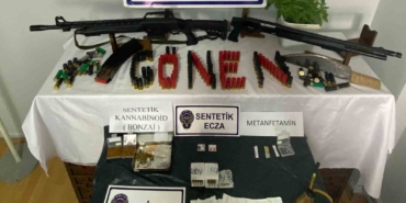 Gönen’de uyuşturucu ve silah operasyonu