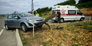 Tekirdağ’da araçlar çarpıştı; 1 yaralı