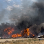 Çorlu’da 5 bin 600 ot balyası alev alev yandı