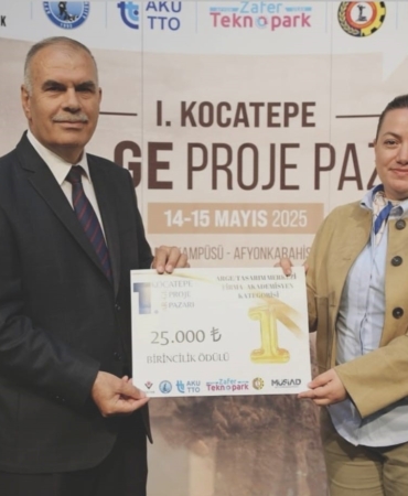 BŞEÜ’e 1. Kocatepe Ar-Ge Proje Pazarı’nda birincilik ödülü