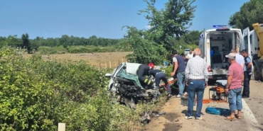Kazada yaralanan sürücü, hayatını kaybetti