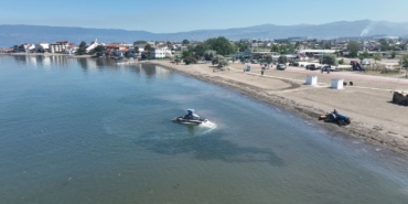 Bursa plajlarında sezon hazırlığı