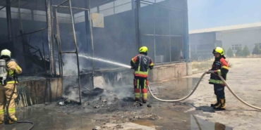 Balıkesir toptancı sebze halinde korkutan yangın