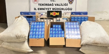 Tekirdağ’da 273 bin 600 makaron ele geçirildi