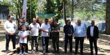 Kazdağları’nda baba-çocuk doğa kampı düzenlendi
