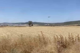 Çanakkale’de tarım arazisinde çıkan yangın kontrol altına alındı