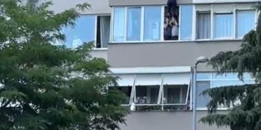Beşiktaş’ta intihar girişiminde bulunan kadını komşuları son anda kurtardı: O anlar cep telefonu kamerasında