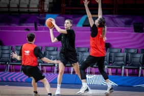 A Milli Kadın Basketbol Takımı, Almanya maçı hazırlıklarını sürdürdü