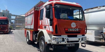 Fabrikanın çatısında yangın çıktı