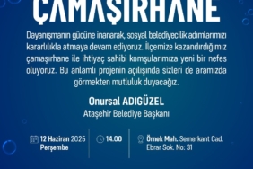Ataşehir Belediyesi’nden ücretsiz çamaşırhane hizmeti