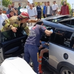 Direksiyon başında nöbet geçirdi, bariyerlere çarparak durabildi