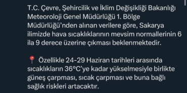 Valilik uyardı: Sakarya’da o saatlerde dışarı çıkmayın