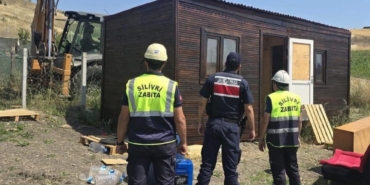 Silivri’de tarım arazilerindeki kaçak yapılarla mücadele sürüyor