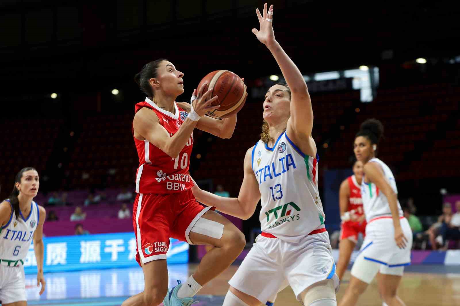 A Milli Kadın Basketbol Takımı, çeyrek finalde İtalya’ya kaybetti
