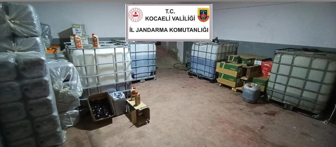 Kocaeli’de 11 milyon TL’lik sahte madeni yağ operasyonu
