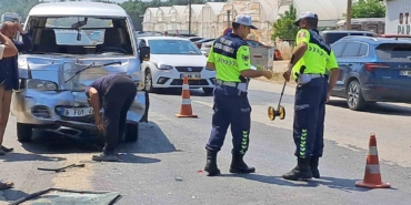 Trafik kazası: 1 yaralı