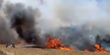 Çanakkale’de tarım arazisinde yangın çıktı