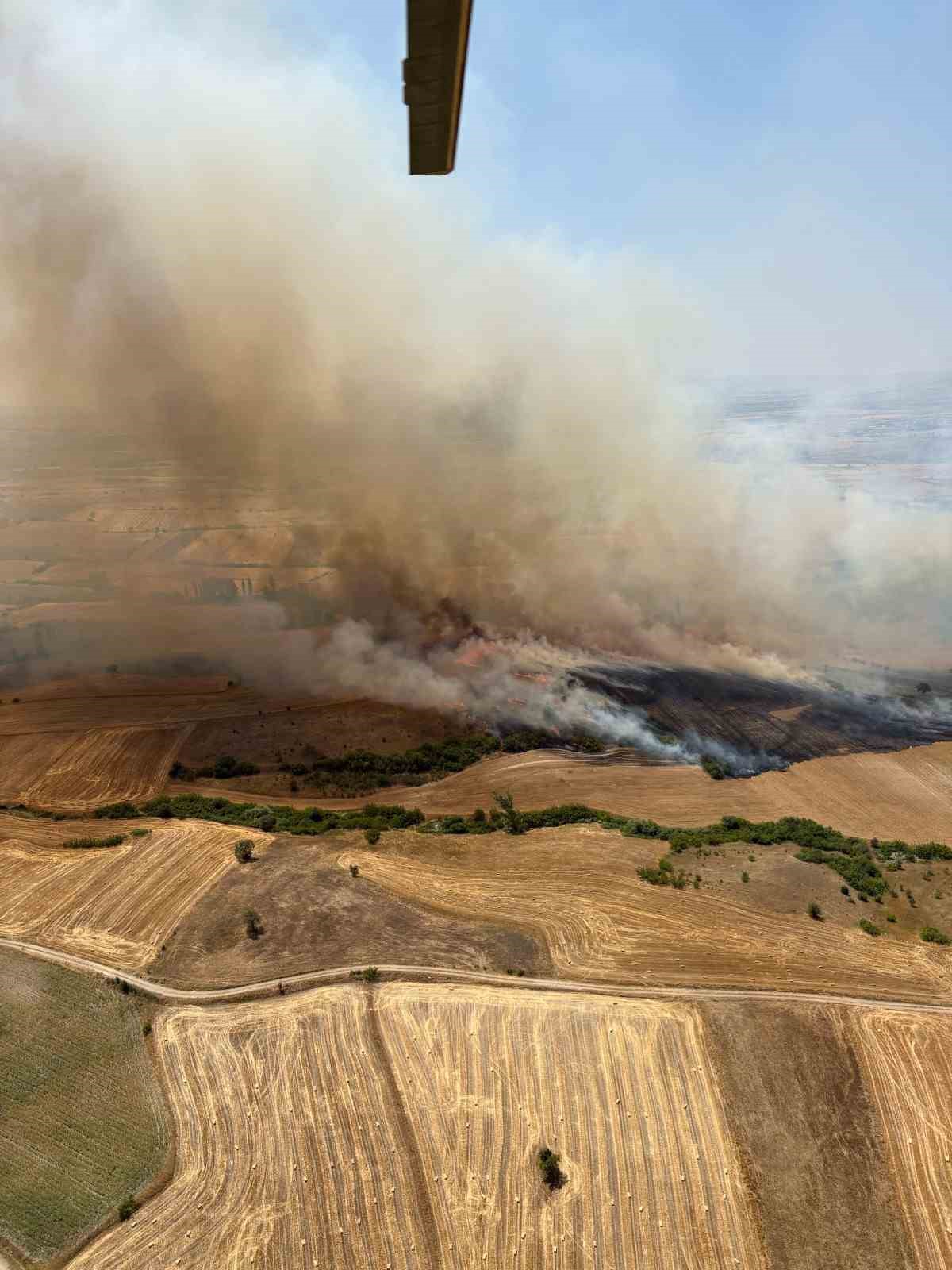 Balıkesir Kepsut’ta arazi yangını