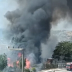 Silivri’de ot yangını: Bekçi kulübesi kül oldu