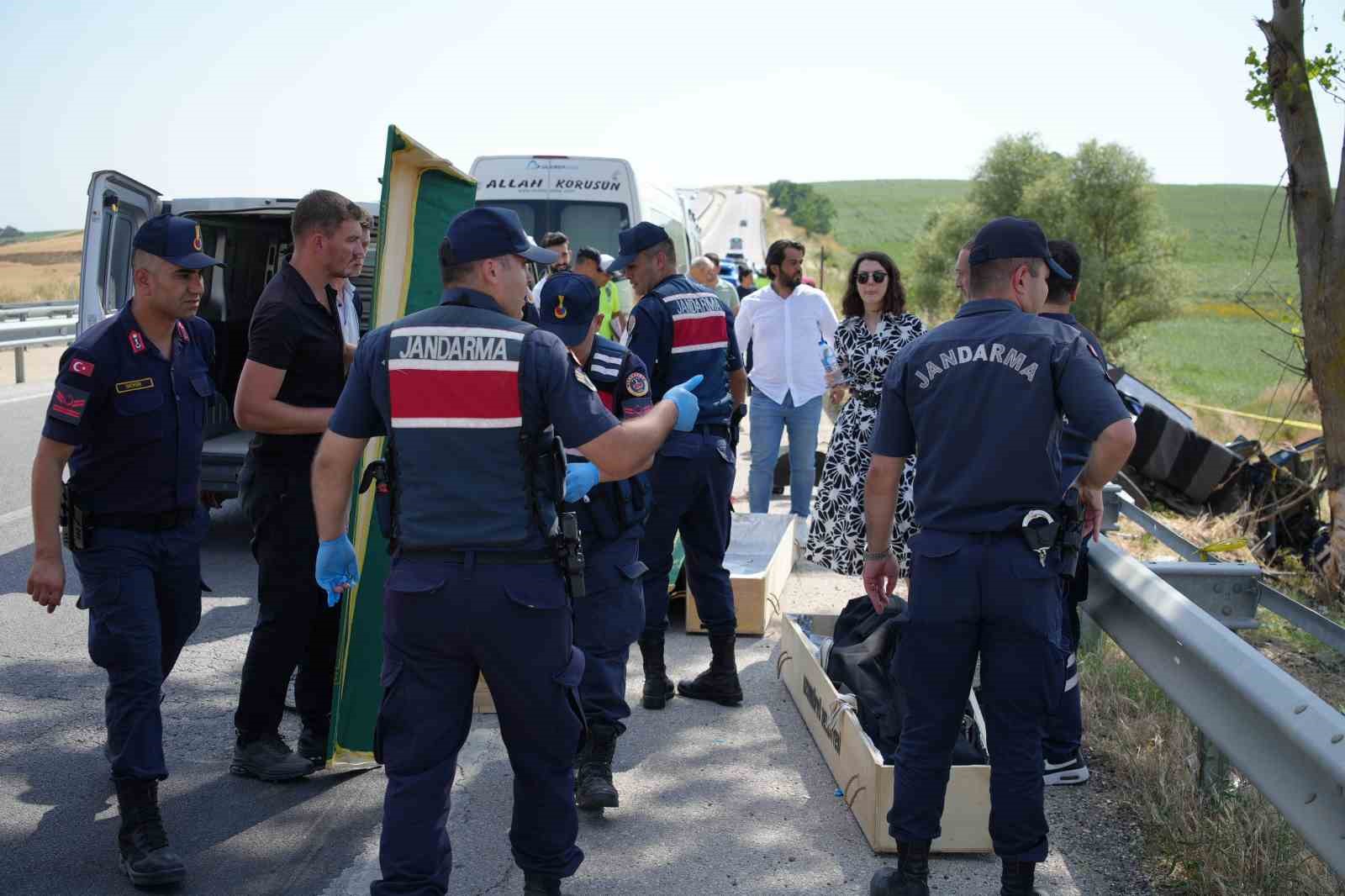 Edirne’de feci kaza: 5 ölü, 1 yaralı