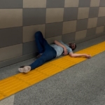 Metro istasyonunda sızıp kaldı;" Ben neredeyim, bırakın yatayım" dedi