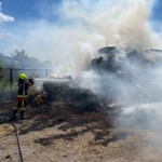 Balıkesir’de 500 balya saman kül oldu