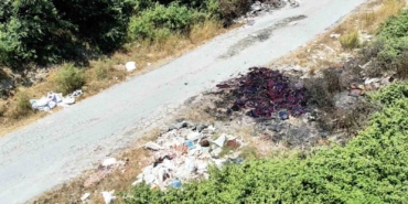 Arnavutköy’de hafriyat ve moloz dökülen sokak, çöplüğe döndü