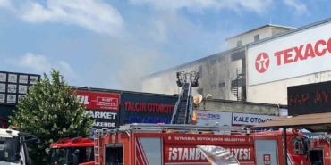 Ümraniye Oto Sanayi Sitesi’nde çıkan yangın söndürüldü