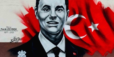 Balıkesir’de Ferdi Zeyrek’in resmi grafitiyle okul duvarına işlendi