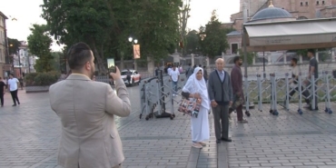 Vatandaşlar Kurban Bayramı namazını Ayasofya’da kıldı