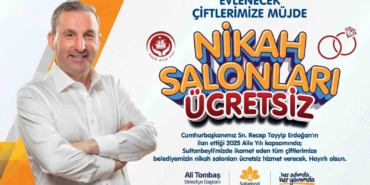 Sultanbeyli Belediyesi Nikah Salonları artık ücretsiz