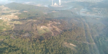 Bursa’daki yangın söndürüldü, yeşil orman griye döndü