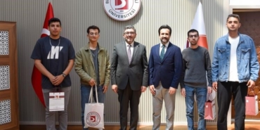Başarılı genç sporcu Bilgin’e Rektörü Kaplancılı’dan tebrik
