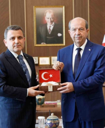 Tarihi Alan Başkanı Kaşdemir’den KKTC Cumhurbaşkanı Tatar’a ziyaret