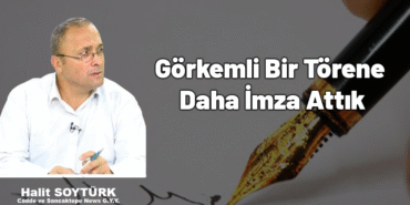 HALİT SOYTÜRK KÖŞE YAZISI