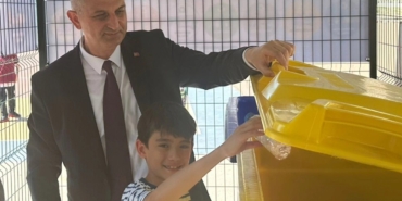 Öğrencilere sıfır atık eğitim sahası kuruldu