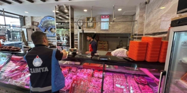 Zabıtadan kasap ve sakatatçılara denetim