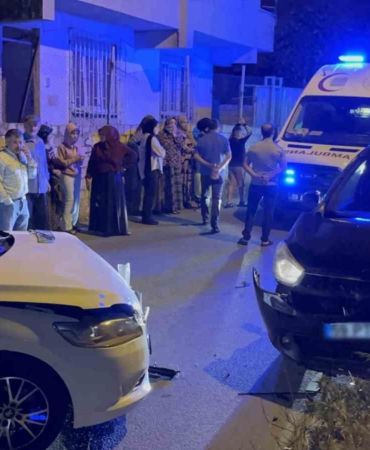 Alkollü sürücü park halindeki araca çarptı