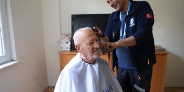 Silivri Belediyesinden ücretsiz berber hizmeti