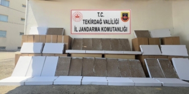 Tekirdağ’da jandarmadan silah ve kaçak makaron operasyonu