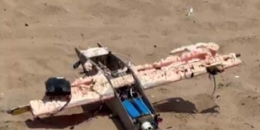 Şile denizinde kamikaze dronuna benzer cisim bulundu