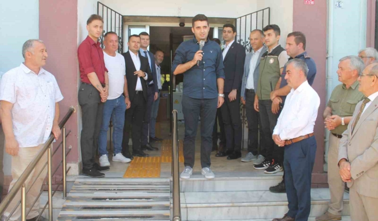 Kaymakam Emre Yeşil Manyas’a veda etti