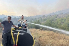 Yangın bölgesine hiç tereddüt etmeden tüm imkanlarıyla gitti