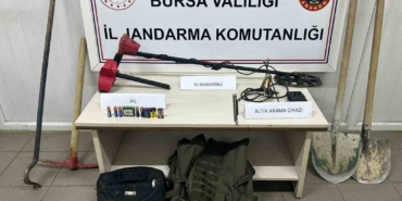 Bursa’da defineci operasyonu