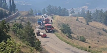 Bursa’daki o köy yangın sebebiyle tahliye ediliyor