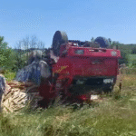 Yalova’da freni boşalan kamyon ters devrildi: 1 yaralı